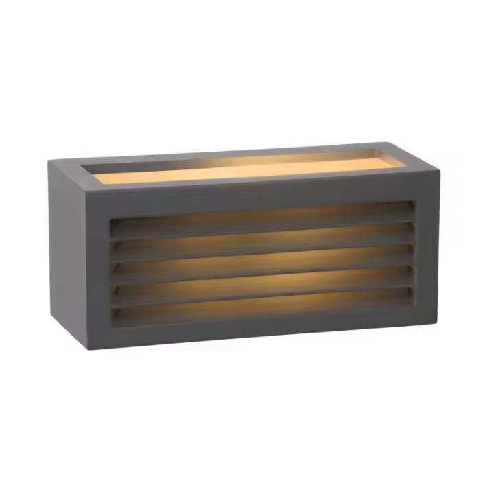 Ledkia Aplique de Pared Exterior Metal Verina Negro - 1