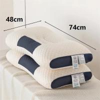 Almohada De Látex Con Masaje Para El Cuello Anti-Bacteriano Y Anti-Moho Protección De La Vertebra Cervical Para Un Sueño Eficiente - details 0
