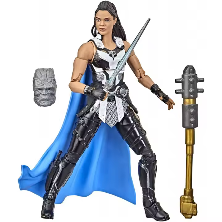 Figura King Valkyrie Thor Love And Thunder Reina Valkiria Marvel Legends Series Build A Figure Articulada 16 cms - 1