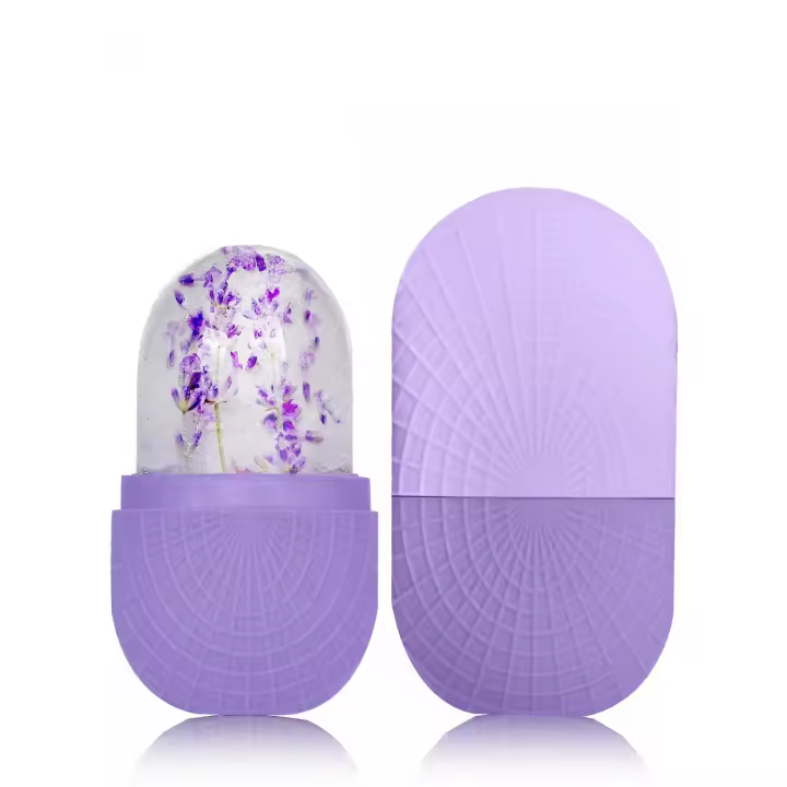 Rodillo De Hielo Para Cara Y Ojos Silicone Herramienta De Cuidado Facial Reutilizable Y Sellada Para Refrescar Y Fortalecer La Piel - 1