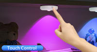 WILLED 6 PCS Luz Nocturna Recargable RGB Con Control Remoto Y Función De Programación LED Para Armario De Cocina Estante - details 6