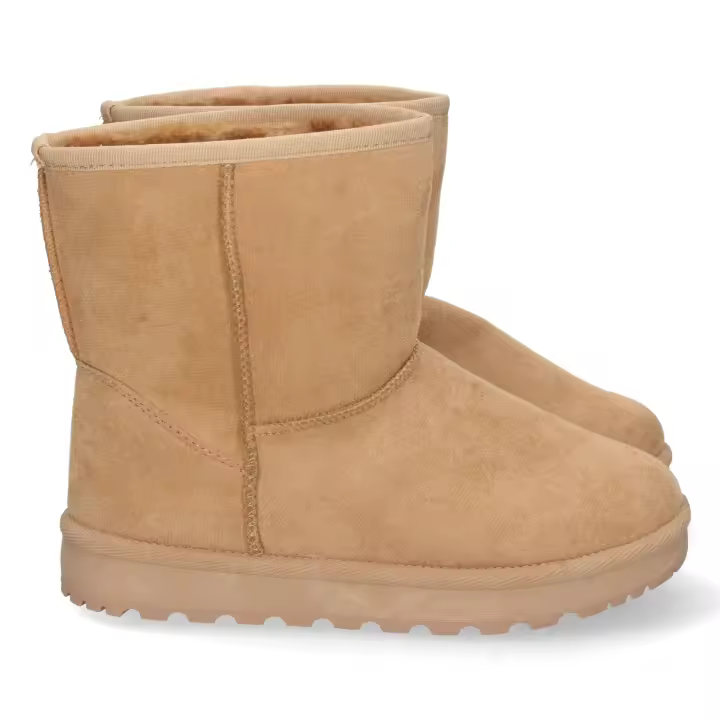 Davinia Shoes Botin Australiano para Mujer, Comodo y Caliente, Forrado el Interior con Pelo, Sin Cierre, Otoño Invierno 2022 Shoes&Blues.es 3000-41-Camel - 1