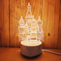 Lámpara Nocturna 3D SanjiCook De Acrílico Con LED Dinosaurio Oso Ciervo Amor Para Boda Navidad Cumpleaños Decoración De Fiesta - details 6