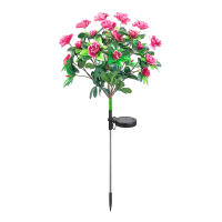 Lámpara Solar LED De Flores Azalea Para Jardín Decorativa Luz De Paisaje Orquídea Rosa Para Jardín Camino Venta Individual - details 14