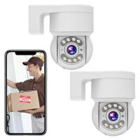 Cámara WiFi Exterior TALLPOWER C48, HD 2K 4MP, Visión Nocturna, Rotación Horizontal y Vertical de 360°, Detección de Movimiento, Impermeable IP65, Audio Bidireccional, Aplicación Tuya/Smart Life - 1 Unidad Blanca, Enchufe UE - details 1