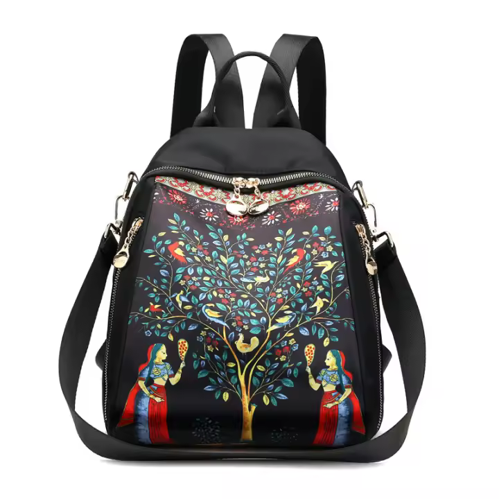 Mochila Mochila De Nylon Impermeable Bolso De Hombro Multifuncional Mini Bolso Bandolera Viaje - 1