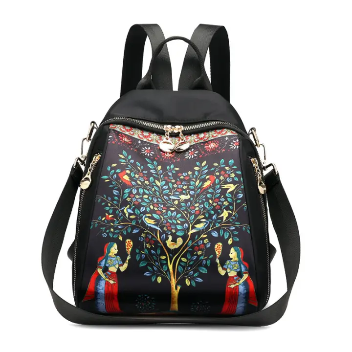 Mochila De Nylon Impermeable Bolso De Hombre Multifuncional Mini Bolso Bandolera Viaje - 1