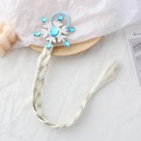Diadema De Princesa Elsa Con Trenzas Pelucas De Cosplay Para Fiestas Boda Cumpleaños De Niñas Toddler Girls Accesorio De Cabello Para Vestido De Princesa - details 11