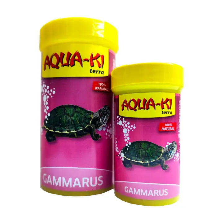 Aqua-Ki Gammarus para tortugas - Formato: 10gr (100ml) o 25gr (250ml) - Alimento para tortugas acuaticas - Gambas Benelux - 1