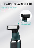 VGR Razor Máquina De Afeitar Eléctrica Profesional Para Hombres Impermeable Con Trimmer De Barba 2 En 1 Recargable V-393 - details 4
