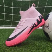 Zapatos De Fútbol Para Hombres TF Antideslizantes Deportivos Para Niños Y Unisex Zapatos De Futsal Profesionales Entrenamiento En Pradera Zapatillas De Fútbol Al Aire Libre - details 2