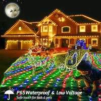 Luces Solares De Red 1pc Jardín Pared Techo 8 Modos Control Remoto Auto Encendido/Apagado Exterior Luces Twinkle Para Patio - details 14