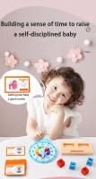 Reloj Educativo Para Niños Juguetes De Aprendizaje De La Tiempo Para Jardín De Infantes Regalo De Iluminación Para Bebés - details 2