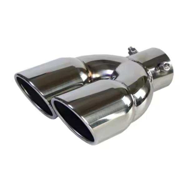 Tubo De Escape De Coche Doble Salida Tapa De Escape Universal De Acero Inoxidable Alta Calidad Inlet 60mm 75mm Sistema De Escape - 1