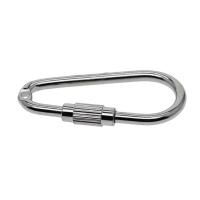 10 Piezas De Cierre De Tornillo Duradero En Aleación De Plata Carabiner De Llave Accesorios Para Porta Llaves Herramientas De Bricolaje DIY - details 5