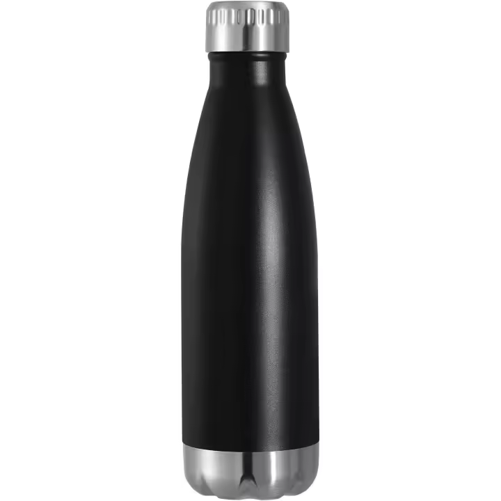 Botellas de Agua de Maple inoxidable de 17 oz, reutilizables, de metal, para, Mantienen la bebida caliente y fría, 2 unidades, color Negro - 1