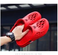 Sandalias De Hombre Para Verano Clogs EVA Zapatillas De Jardín Plataforma Playa Couplet Slides Para Interior Baño Talla Grande - details 20