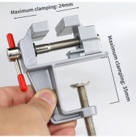 ALLSOME Visera Universal De 3.5 Pulgadas Mini Pinza De Joyero De Aluminio Para Hogar Herramienta De Bench Vise Boca Plana Para DIY Y Trabajos De Madera - details 4