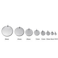 10Pcs Encantos De Acero Inoxidable Con Anillo De Salto Tag De Perro Corazón Redondo Ovalos Blancos Para Fabricación De Joyas DIY - details 0