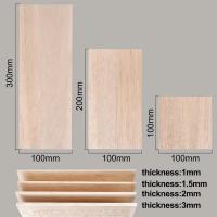 5Pcs Hojas De Madera Balsa Para Proyectos De Manualidades DIY Tamaños 200mm X 100mm X 1/1.5/2/3mm Ancho X Alto X Grueso - details 1