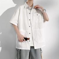 Camisa de Manga Corta para Hombre, Ropa Deportiva de Gran Tamaño 6XL 7XL 8XL 10XL, Informal y Formal, con Bolsillo Suelto, Alta Calidad - details 11