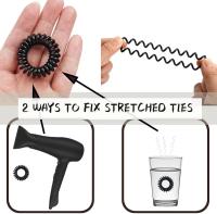 10/20/30Pcs Elásticos De Cabello En Espiral Grande 30mm Bobinas De Cabello Fuerte Sujeción Sin Rastro Resistente Al Agua Para Niñas Accesorio De Moda Para Todas Las Estaciones - details 3