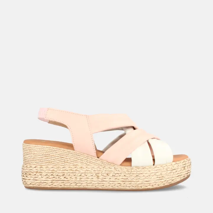 MARILA SHOES SANDALIAS PARA MUJER CON PLATAFORMA EN PIEL COVADONGA MULTIROSA - 1
