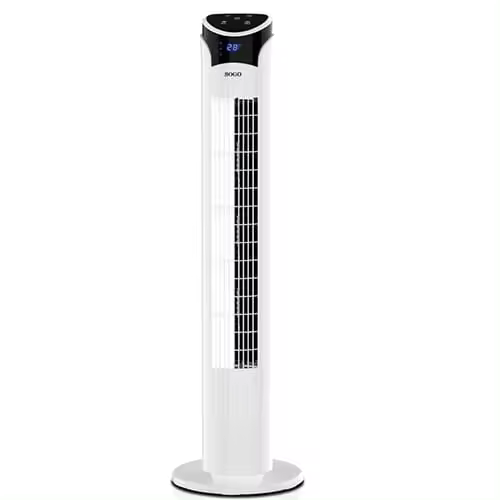 Ventilador de Torre 45W Turbo Sogo VENSS21375 Oscilante Silencioso 3 Velocidades Pantalla LED Blanco - 1
