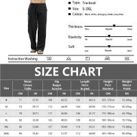 Pantalones Largos Hombre Verano Sueltos Cintura Elástica Con Cordón Estilo Casual Transpirables Leggings Rectos Para Playa Y Diario - details 0