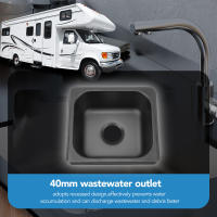 Bandeja De Lavado De Mano En Acero Inoxidable Para Caravana Y Camping Accesorio Para RV Tamaño 175 X 160 X 70mm - details 0