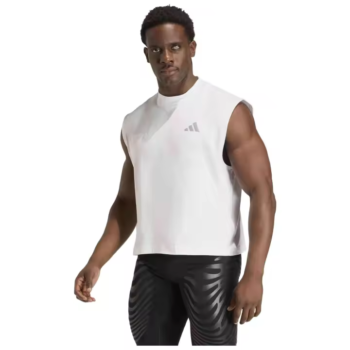 Camiseta De Tirantes Adidas modelo KB2601 para hombre y mujer en color Blanco - 1