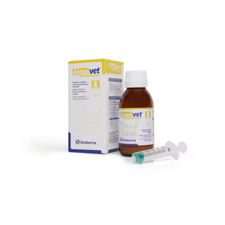 BIOIBERICA - Atopivet Suspension Oral 120 Ml Suplementos y Terapias Naturales Salud Acidos Grasos Perros  y Gatos - 1