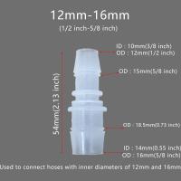 Conector De Tubo Flexible Plástico 5pcs Reductor De Barbaco Adaptador De Reparación De Agua Para Jardín Acuario Laboratorio - details 28