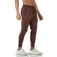 Nuevos Pantalones De Entrenamiento Para Hombre 2024 Primavera Y Otoño Color Sólido Deportivos Cómodos Para Exterior Y Fitness Con Bolsillos De Camuflaje - details 12