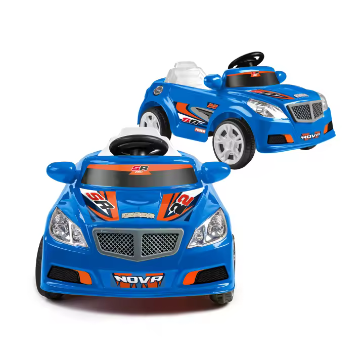 FEBER - Twinkle Car R/C BLUE, Coche Eléctrico con Radio Control, Batería de 12V, Mando Incluido con Distancia de 10 m, Autonomía de 45 min, Peso Máximo 25 kg, Edad de 3 a 6 años, Famosa (FEN51000) - 1