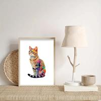 Rompecabezas De Madera En Forma Irregular De Gato De Color Exquisito Caja De Regalo Personalizado De Alta Calidad Para Familia Único Regalo Para Adultos - details 5