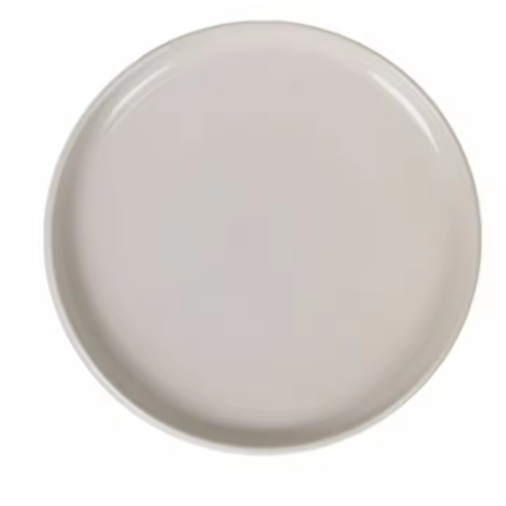 12 piezas Plato Llano La Mediterránea Ivory Brillo Redonda - 1
