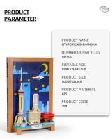 Bloques De Construcción Pequeños WG4921 Murales De La Ciudad De Shanghai Juguete Decorativo Para Niños Regalo Para Niños - details 1