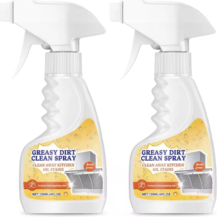 Limpiador multiusos para manchas de aceite, spray desengrasante y quitamanchas de aceite de cocina, limpiador y desengrasante multiusos, disolvente de manchas de grasa y aceite, limpiador desengrasante - 1