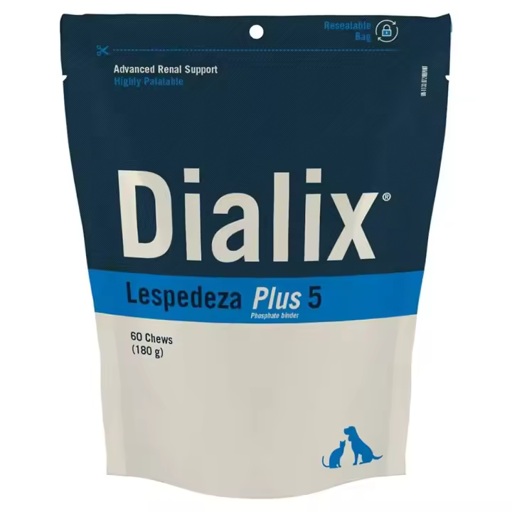 DIALIX® Lespedeza Plus 5 60 chews Vetnova suplemento de ayuda a la función renal - 1