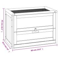 vidaXL Jaula para hámster madera maciza abeto 60x35,5x42 cm - details 7