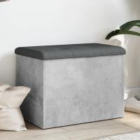 vidaXL Banco con almacenaje madera de ingeniería 62x42x45 cm en color Blanco/Roble ahumado/Marrón roble y más - details 4