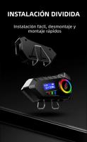 Auriculares De Motocicleta Bluetooth 5.4 Inalámbricos Para Casco Resistente Al Agua Con Control De Voz Reproductor MP3 De Música Hands-Free Para Moto - details 8