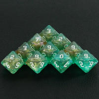 D10 Juegos De Dados Rol DND Colores Mixtos Efecto De Brillo Estilo De Fuente Retro Único Accesorios Para Juegos De Mesa RPG - details 4