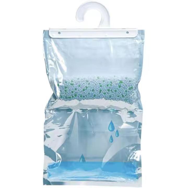 Bolsas de absorbe humedad, deshumidificador colgantes para armario, 50g, 100 g, 250g  cada una para evitar la humedad, el moho y la condensación Para uso en armario, hogar, cocina, garaje, dormitorio, caravana, oficina - 1