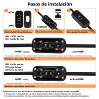 Interruptor De Cuerda Incluido 2/3pcs 6A 250V Botón Negro Para Encender/Apagar Adecuado Para Lámpara De Mesa Luz De Lectura Luz De Cama - details 2