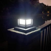 Lámpara De Valla LED Impermeable Con Panel Solar Para Jardín Y Calle Iluminación De Paisaje Solar Autónoma Post Cap Pilares Nuevo - details 3