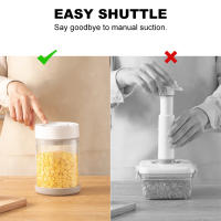 Jars De Vacío Eléctricos Para Alimentos Organizador De Cocina Para Almendras Frutas Y Cereales Contenedor De Conservación De Capacidad Grande Material Vidrio Y Plástico - details 6