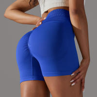 Pantalones cortos deportivos de Yoga sin costuras para mujer, pantalones cortos deportivos para ciclismo, trotar, Fitness, cintura alta, Push Up, pantalones cortos de gimnasio, mallas, ropa de Yoga - details 9