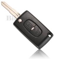 Carcasa De Llave Remoto Para Coche Jingyuqin Con 2 Botones Para Peugeot 4007 ET 4008 Citroen C-Crosser C4 Aircross Cubierta De Repuesto ABS - details 1